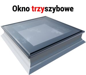 Okno do płaskiego dachu OKPOL PGX B1 220x120