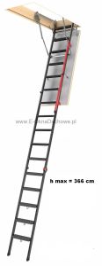 Schody strychowe FAKRO LMP 86x144/366