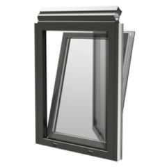 Trzyszybowe, uchylne, drewniane okno kolankowe OKPOL IKDU  I22