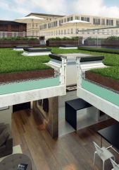 Dwuszybowe okno wyłazowe do dachów płaskich FAKRO DRG P2 na ramie XRD.