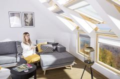 Roleta wewnętrzna sterowana radiowo, zasilana solarnie - Fakro ARF Solar