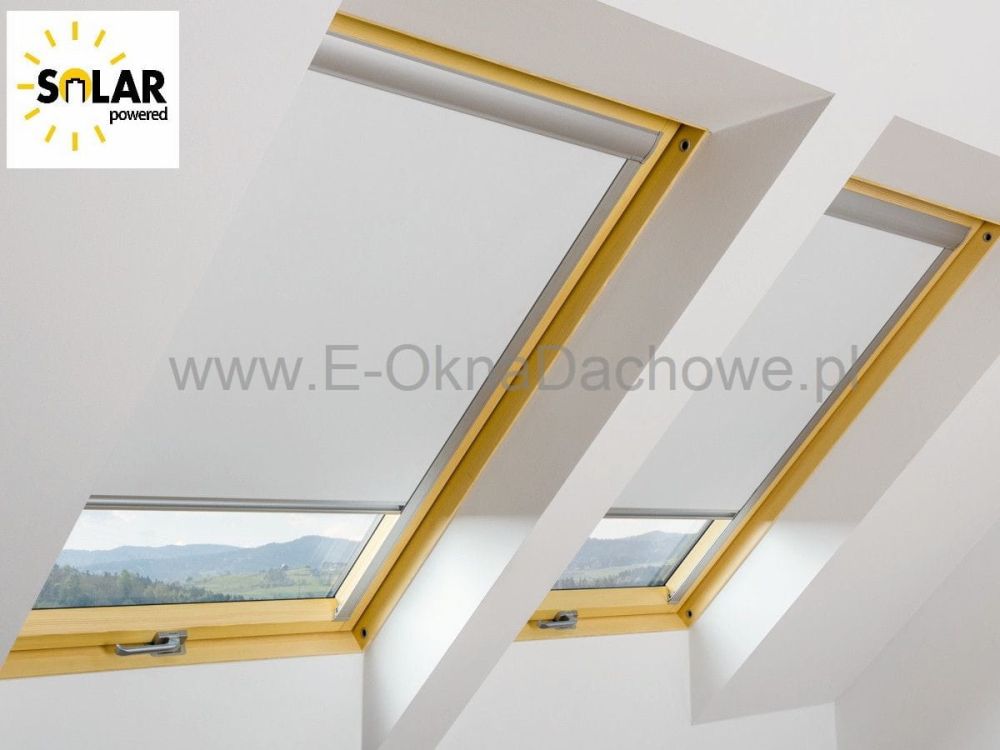 Roleta wewnętrzna zasilana solarnie, sterowana radiowo - Fakro ARF Solar
