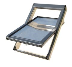 Trzyszybowe okno dachowe z drewna OKPOL ISOV I22