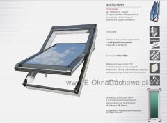 Trzyszybowe okno dachowe z PVC OKPOL IGOV N22