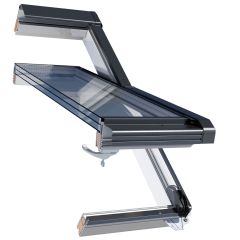 Trzyszybowe okno dachowe z PVC OKPOL IGOV N22