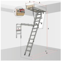 WYMIARY SCHODÓW Fakro LMT Super Thermo i LME Energy Efficient