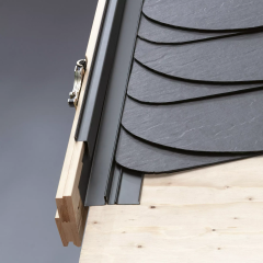 VELUX EDS 2000 - kołnierz uszczelniający do płaskich pokryć dachowych (papa, gont bitumiczny) o grubości do 16 mm (2×8 mm), z zestawem do ciepłego montażu BFX + BDX.