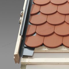 VELUX EDB 2000 - kołnierz uszczelniający  do pokryć łuskowych grubych (karpiówka), z zestawem do ciepłego montażu BFX + BDX.
