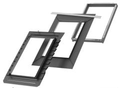 VELUX EDB 2000 - kołnierz uszczelniający  do karpiówki, z zestawem do ciepłego montażu BFX + BDX.