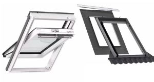 Pakiet: okno dachowe VELUX GLU 0061 MK06 78x118 + kołnierz EDW 1000 z BFX 