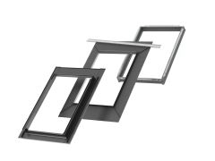 kołnierz do dachówki płaskiej VELUX EDT 2000 BFX + BDX (CIEPŁY MONTAŻ)