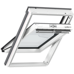 Okno dachowe VELUX GLU 0064 górne otwieranie, poliuretanowe, białe.