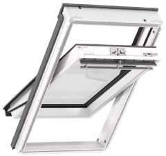 Okno dachowe VELUX GLU 0061 górne otwieranie, poliuretanowe, białe.