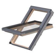 Okno dachowe FAKRO PTP-V U41 AIMX GREENVIEW - PVC, OKLEINA NATURALNA SOSNA