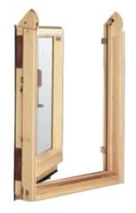 VELUX VEB M35 3065 - 3-szybowy, drewniany element dolny balkonowego okna kolankowego, w rozmiarze 78x109 cm.