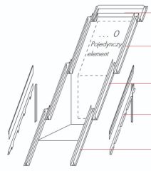 Kołnierz do okna balkonowego GEL - VELUX EES M08 2000 78x140