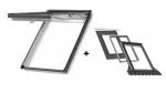 Pakiet: Okno VELUX GNU 0064 MK06 78x118 + kołnierz EDW 2000 z BDX 