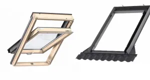Pakiet: Okno VELUX GLL 1061B MK06 78x118 + kołnierz EDW 0000