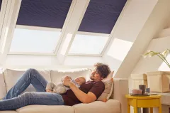Okno dachowe VELUX GLU 0061 górne otwieranie, poliuretanowe, białe.