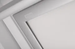 Roleta zaciemniająca VELUX DKL - srebrne prowadnice