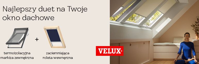 Roleta VELUX DKL + Markiza zewnętrzna VELUX MHL 5060