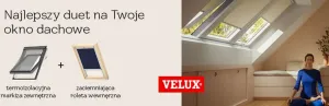 Zestaw: Roleta VELUX DKL MK06 78x118 KOLOR 0705S + Markiza zewnętrzna VELUX MHL 5060 MK06 78x118