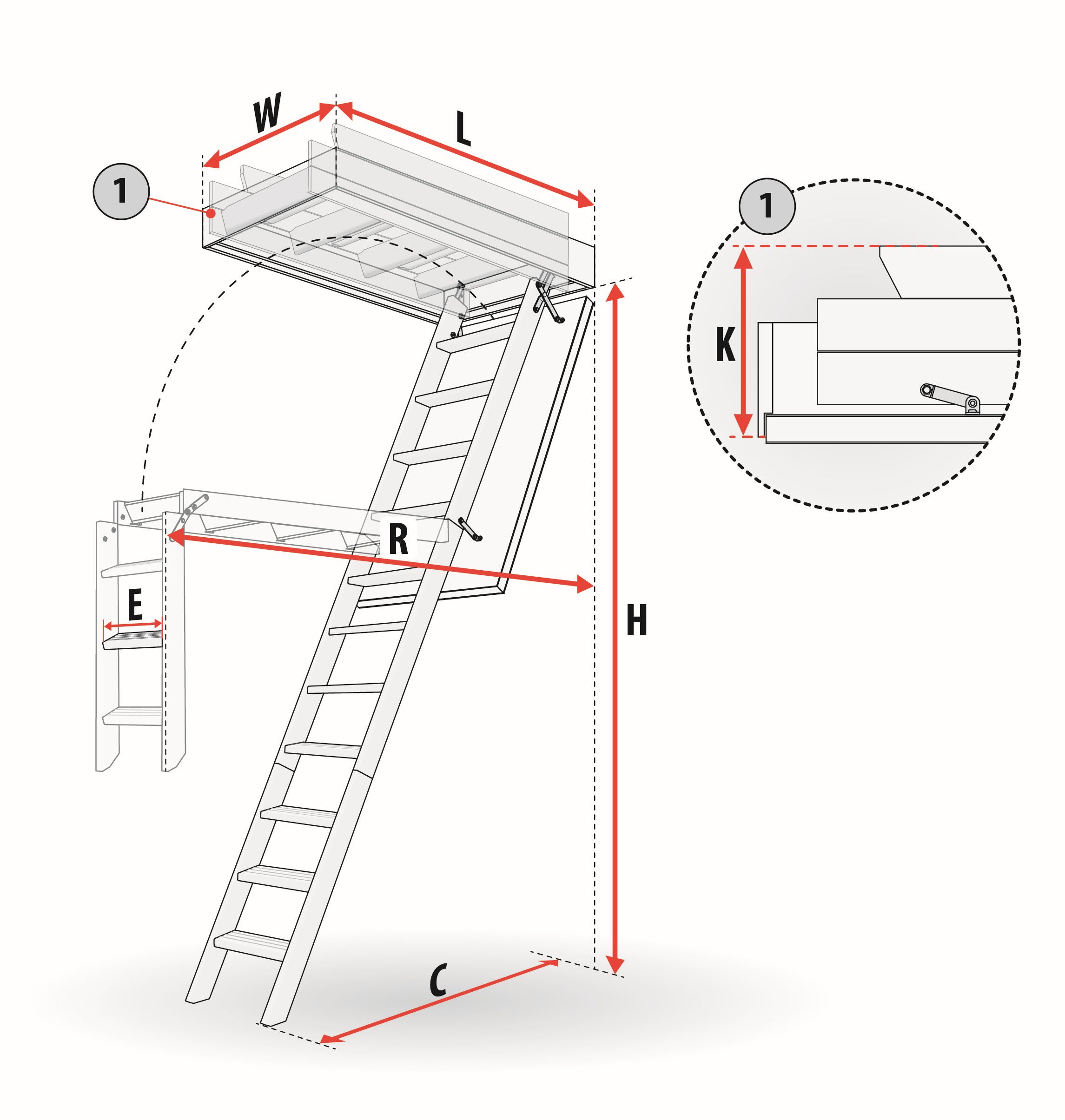 Schody strychowe FAKRO LWE Energy Efficient