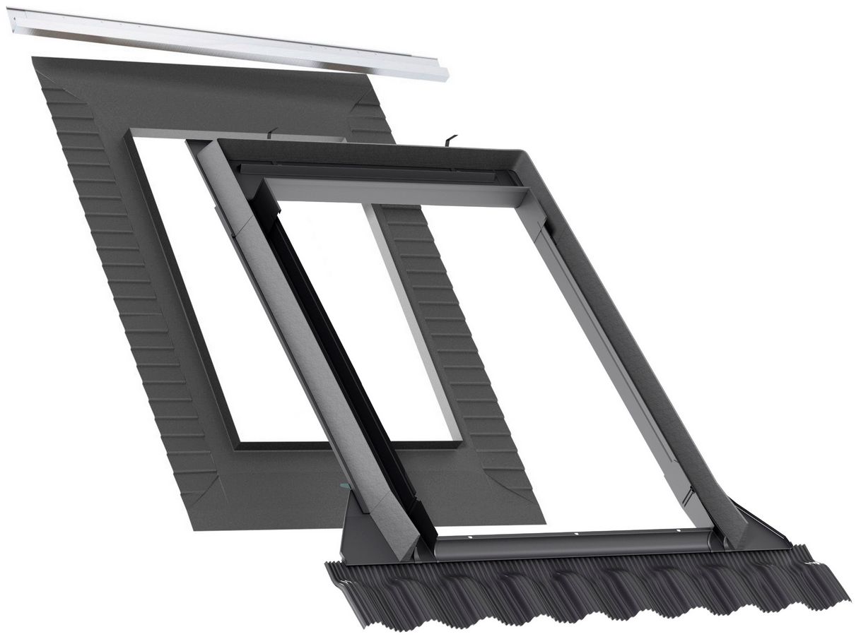 VELUX EDW 1000 - kołnierz uszczelniający do pokryć profilowanych z zestawem BFX