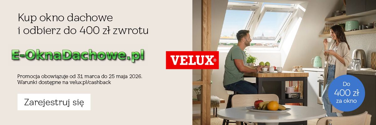 Wiosenna promocja VELUX – zwrot gotówki za zakup okna dachowego